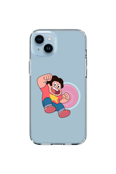 OEM Husa compatibila cu Apple iPhone 14 Plus Silicon Transparenta Model Steve...