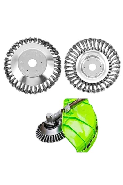 İMAYA Tırpan Başlığı Kıyı Temizleme Büyük Boy 19cm Çelik Telli Üniversal Başlık