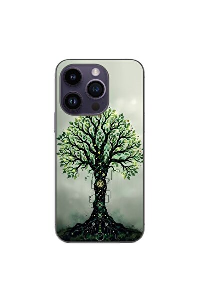 OEM Husa compatibila cu Apple iPhone 14 Pro Silicon Gel Tpu Model Mystical Tree