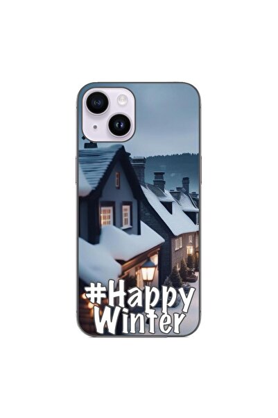 OEM Husa compatibila cu Apple iPhone 14 Silicon Gel Tpu Model Happy Winter