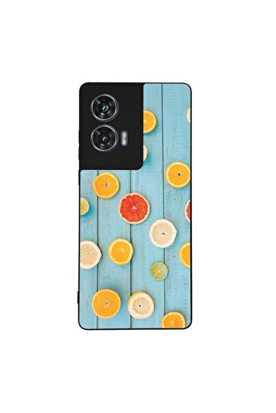 Sonique Θήκη Fruit Series για Motorola Edge 50 Fusion 5G Γκρέιπφρουτ