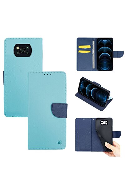 Sonique Θήκη Πορτοφόλι Trend Wallet Xiaomi Poco X3 NFC / Poco X3 Pro Σιέλ / Σ...