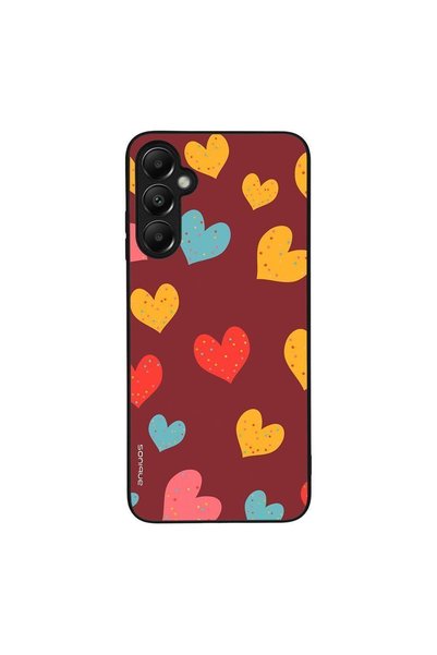 Sonique Θήκη Heart Series για Samsung Galaxy A05s 4G Μπορντώ