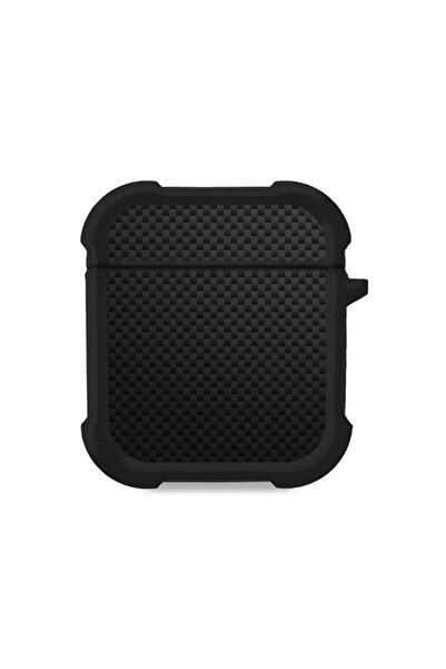 Sonique Θήκη Σιλικόνης Carbon Series για AirPods 1/2 Μαύρο 01