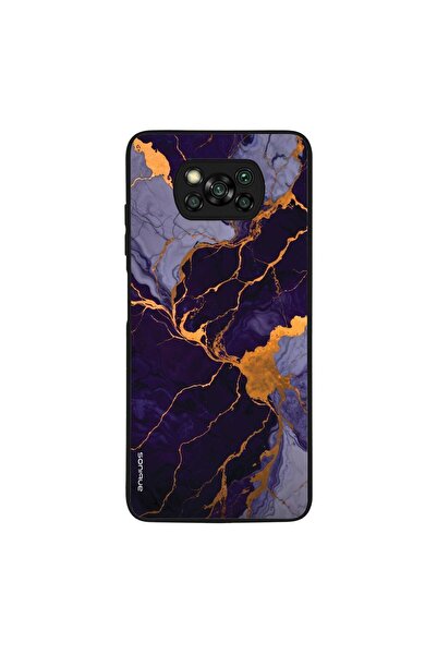 Sonique Θήκη Marble Series για Xiaomi Poco X3 NFC / Poco X3 Pro Μωβ