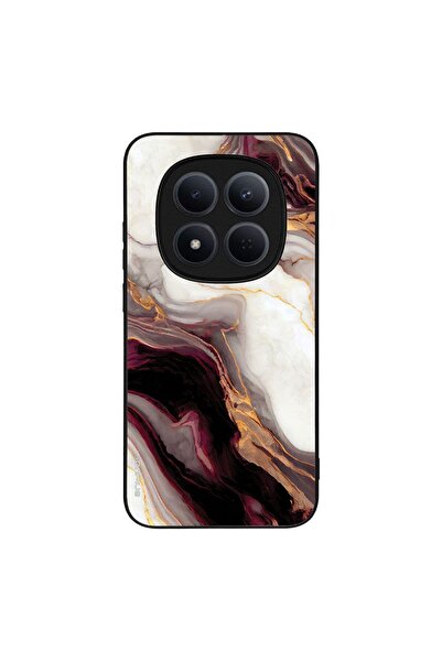 Sonique Θήκη Marble Series για Xiaomi Redmi Note 15 Pro 5G Μπορντώ