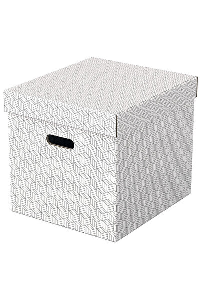 Esselte ΚΟΥΤΙ ΑΠΟΘΗΚΕΥΣΗΣ ΜΕ ΚΑΠΑΚΙ 36 x 32 x 31 εκ. ΛΕΥΚΟ ΑΝΑΚΥΚΛΩΜΕΝΟ FSC Σ...