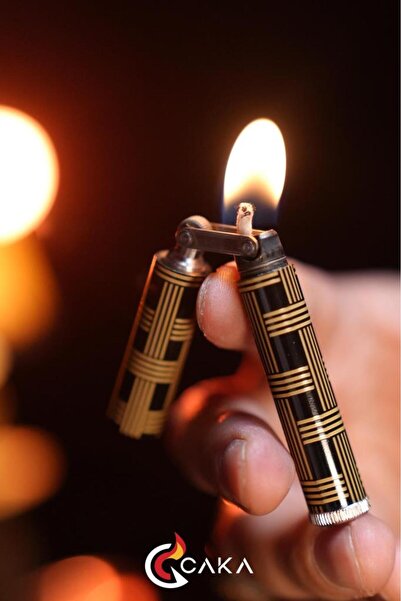 caka lighter Lineara Nero Benzinli Çakmak - CKL-026