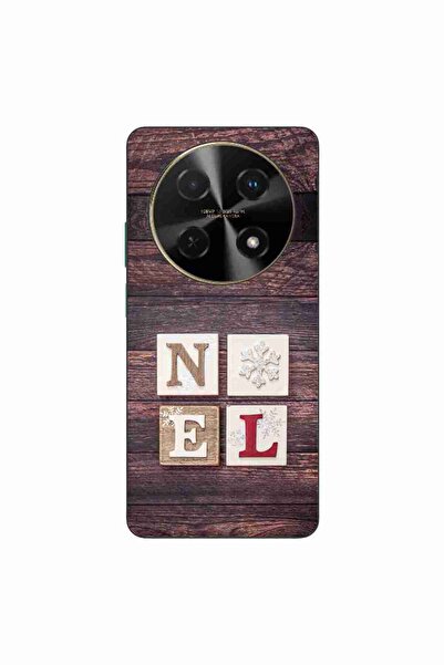 OEM Θήκη συμβατή με Huawei Nova 12i Σιλικόνης TPU με Χριστουγεννιάτικο Ξύλινο...