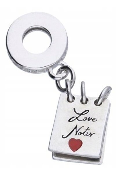 Larezo Charm, Model Notes Love, Caiet, Dimensiune 27x8mm, Culoare Argintiu An...