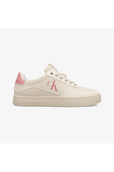 Calvin Klein Jeans Classic Cupsole Low Women's Beige Sports Shoes