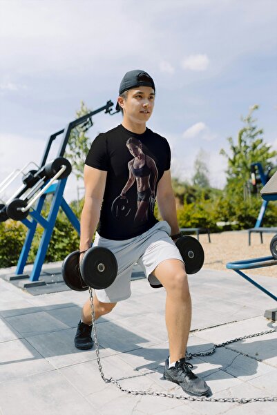 Inscriptie Tricou Fitness pentru Sală Gym Workout Bodybuilding Bumbac 100% Un...