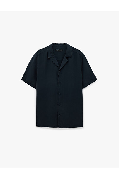 Koton Regular Fit Turn-Down Collar Short Sleeve Shirt