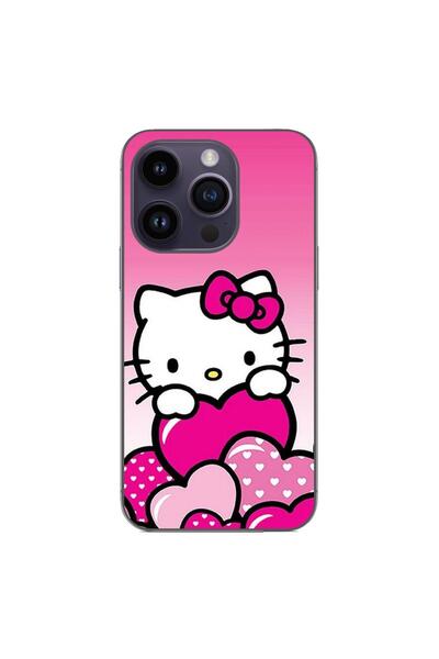 OEM Husa compatibila cu Apple iPhone 15 Pro Silicon Gel Tpu Model Hello Kitty...