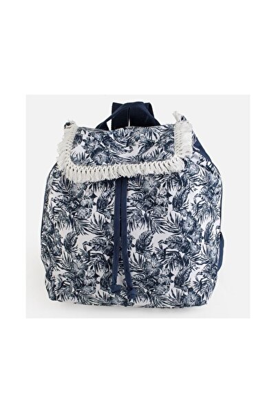 OEM Blue Textile Backpack with Patterned , Spacious and Lightweight, Ideal fo...