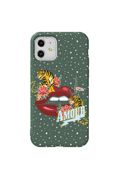 Other Apple iPhone 11 Amour Dark Green Colored Silicone TPU Θήκη