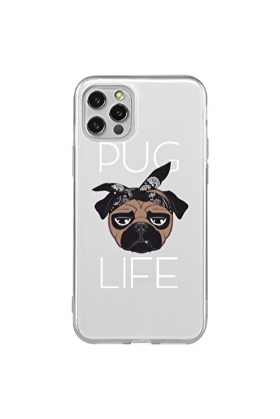 Other Apple iPhone 12 Pro Pug Life Transparent Silicone TPU Θήκη