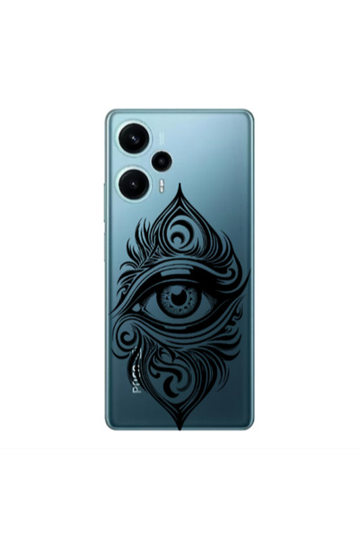 Other Xiaomi Poco F5 Eye patterned drawing Transparent Silicone TPU Θήκη