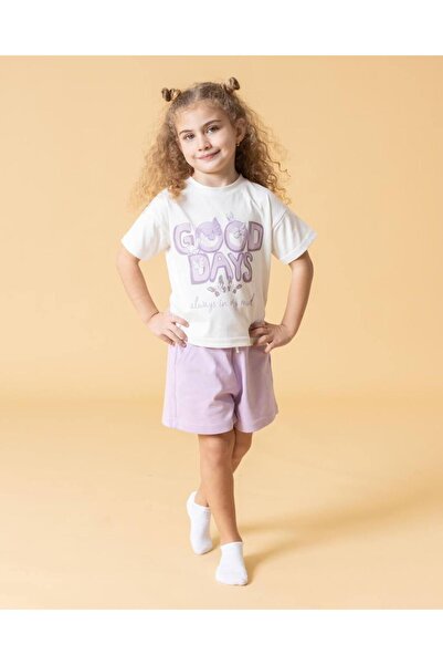 Generic Girl's Top and Bottom Set with Shorts