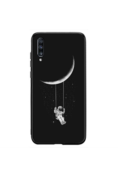 Other Samsung A70 Swing on the moon Black Glossy Θήκη