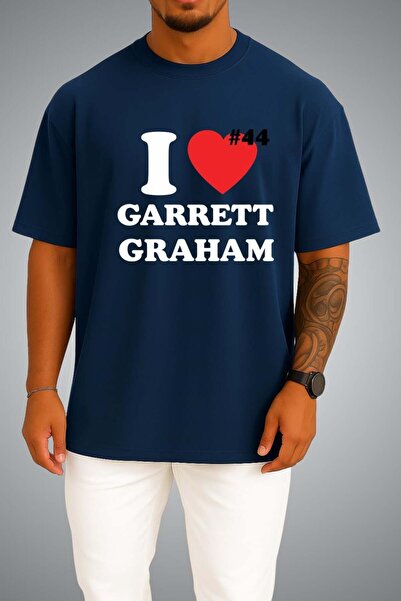 Bahriyeli Collection Oversize Off Campus I Love Garrett Graham Chest Printed ...