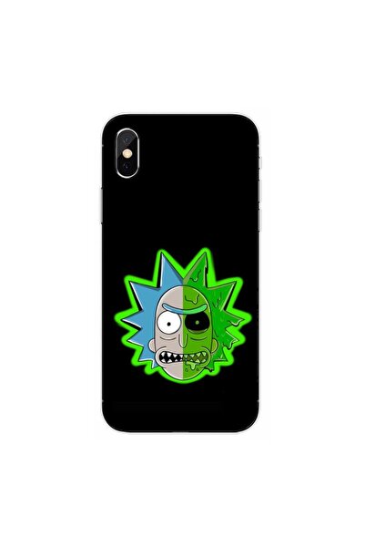 OEM Husa compatibila cu Apple iPhone XS Max Silicon Gel Tpu Model Rick And Mo...