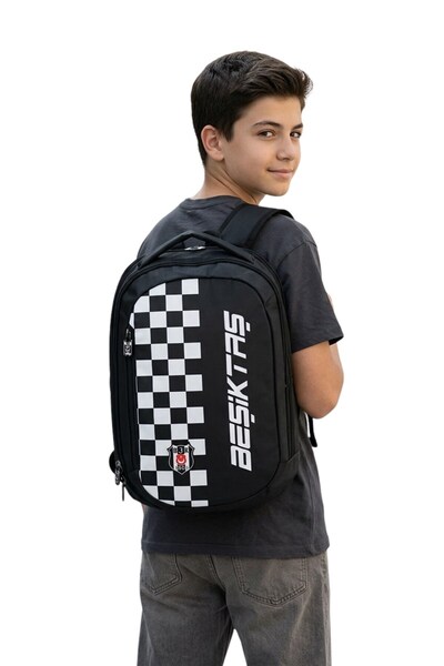 Beşiktaş Original Licensed Checkerboard Backpack