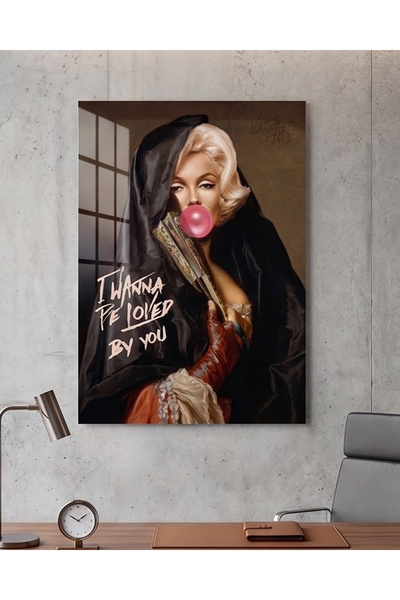 FavloArt I Wanna Be Loved By You Pleksi Tablo – Pop Art ve İkonik Duvar Sanatı