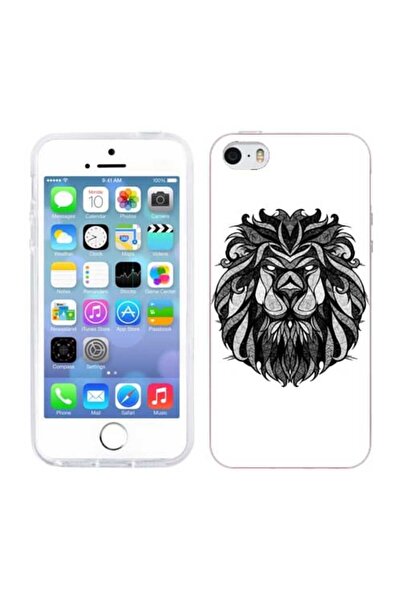 OEM Husa compatibila cu Apple iPhone 5S, iPhone 5 Silicon Gel Tpu Model Lion ...