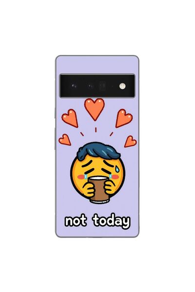 OEM Husa compatibila cu Google Pixel 6 Pro Silicon Gel Tpu Model Not Today
