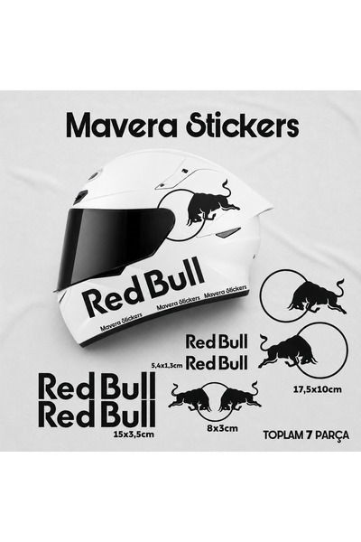 Mavera Stickers مجموعة بوج سبونسر للخوذة 7 قطع