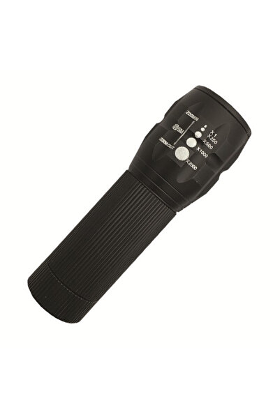 EUROLAMP LED Aluminum Battery Flashlight with Zoom