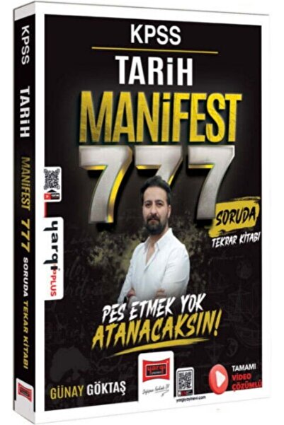 Yargı Yayınları KPSS Tarih Manifest Serisi 777 Soruda Tamamı Video Çözümlü Te...