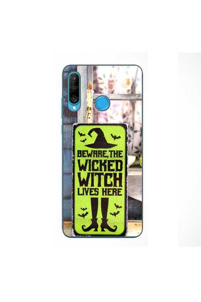 OEM Husa compatibila cu Huawei P30 Lite Silicon Gel Tpu Model Halloween Wicke...