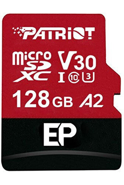 Patriot microSDXC 128GB U3 V30 A2 90MB/s Με Αντάπτορα