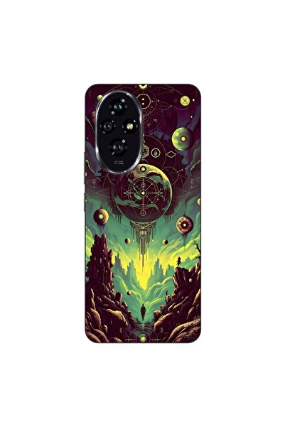 OEM Husa compatibila cu Honor 200 Silicon Gel Tpu Model Mystical Planet
