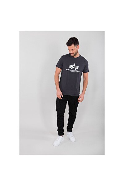 Alpha Industries Tricou gri pentru bărbați Iron Grey