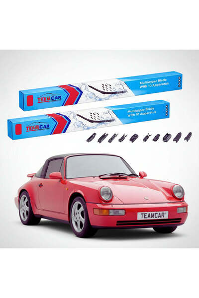 TEAMCAR Lamele ștergătoare Porsche 911 964 1989-1993 |   Set frontal plat – T...
