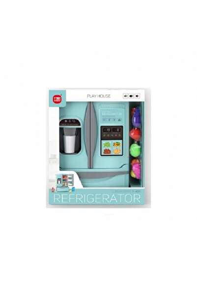 Noname Toy Blue Refrigerator with smoke, sounds, lights and accessories