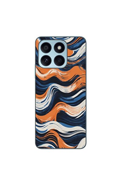 OEM Husa compatibila cu Honor X8b Silicon Gel Tpu Model Abstract Crazy Orange...