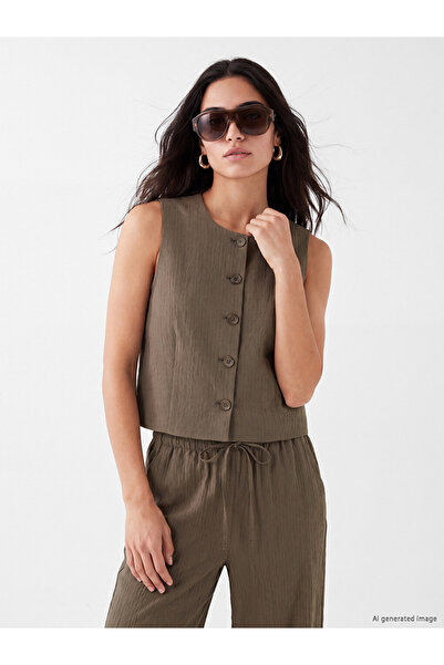 LC Waikiki Esvab • Modern & Distinctive Zero Roba Collar Women's Classic Vest