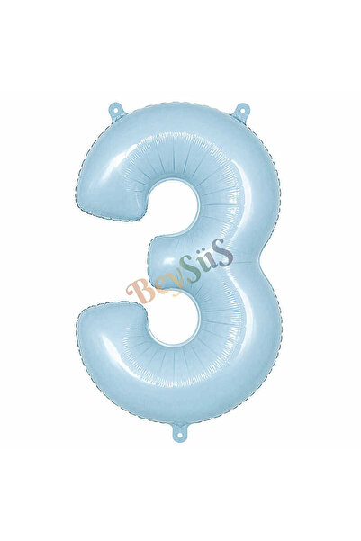 BeySüS 3 بالونات من الفويل باللون الأزرق (76 سم)
