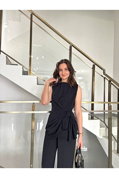 Sude Kızanlıklı Design Sleeveless Blouse Pants Set