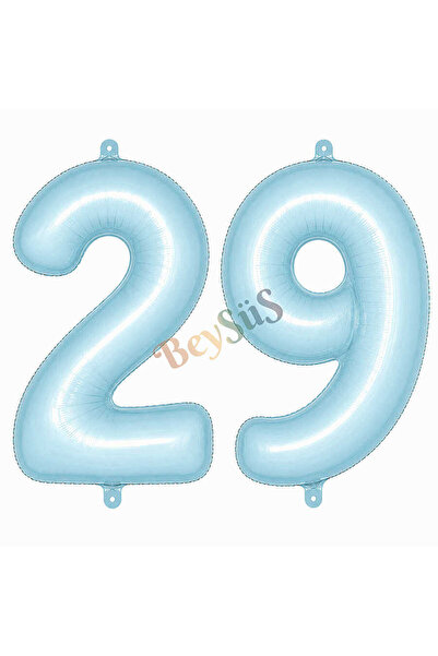 BeySüS 29 Number Foil Balloons Blue Color (76 cm)