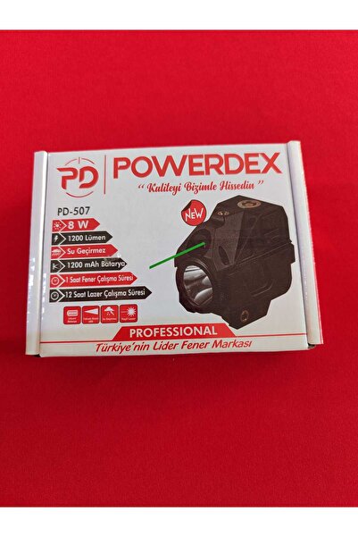 powerdex PD-507 Tabanca Feneri Yeşil Lazerli