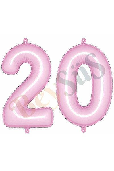 BeySüS 20 Foil Balloons in Pink Color (76 cm)