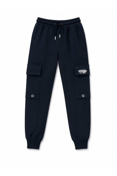 Mışıl Boys' Bottom Tracksuit with Double Side Flaps and Cargo Pockets