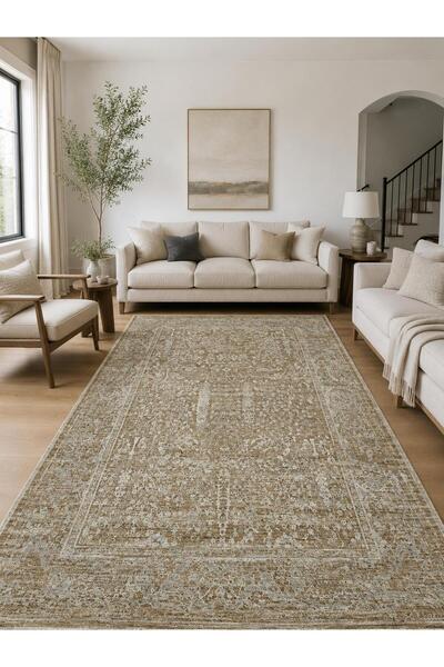 Neşem Halı Boutique SEYRAN HALI PERU - 10202 - YEŞİL Geleneksel Desenlere Sah...