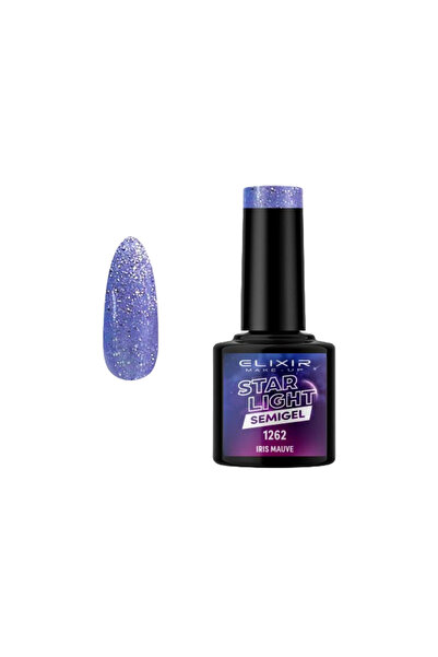 Elixir STAR LIGHT SEMI GEL (ΗΜΙΜΟΝΙΜΟ ΒΕΡΝΙΚΙ) -1262 (IRIS MAUVE ) 8ML