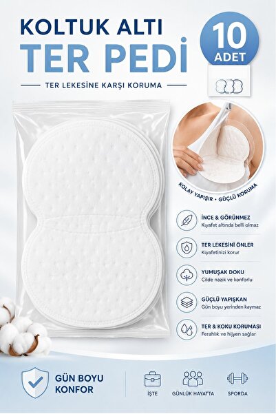 Loressi Co 10 Adet Koltuk Altı Pedi Koltuk Altı Ter Önleyici Ve Ter Emici Ped...